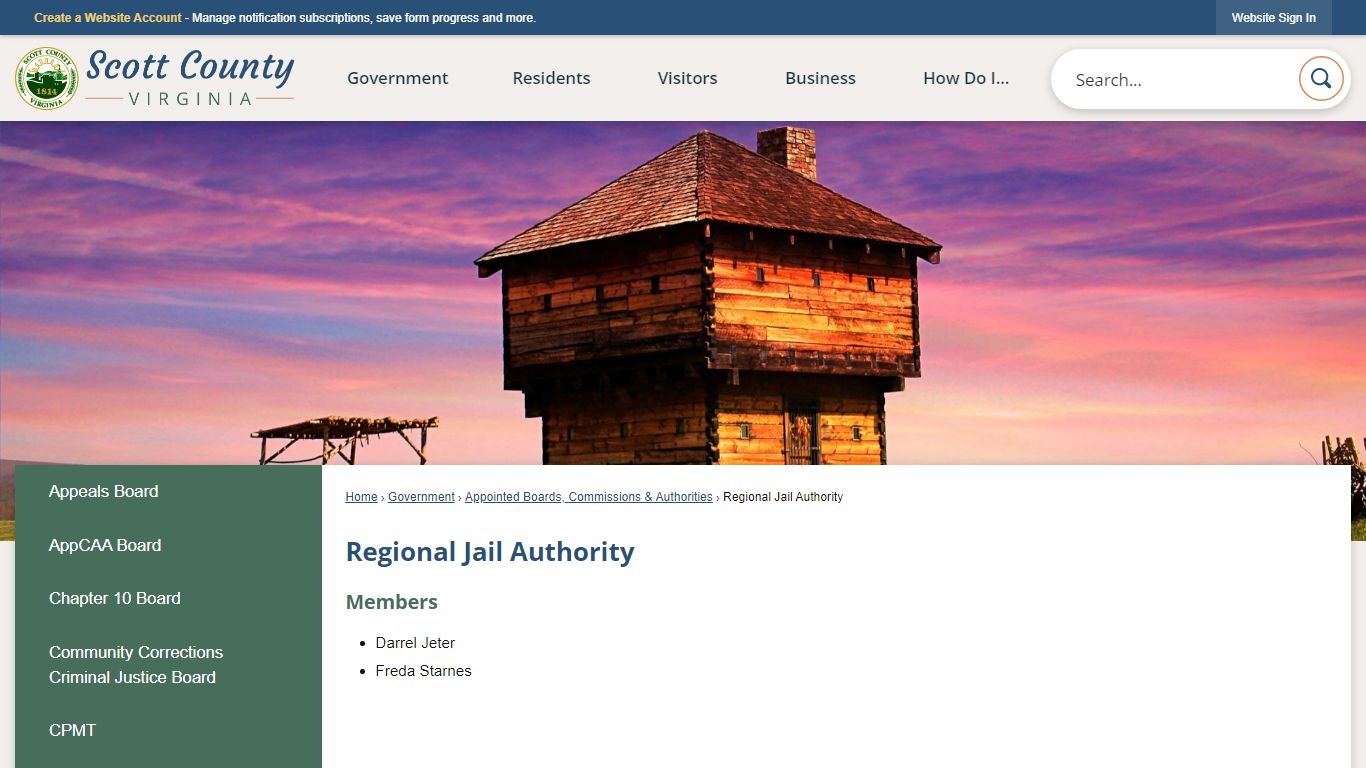 Regional Jail Authority | Scott County, VA